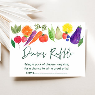 Lokaal geteelde boeren markt Baby luier rafel Informatiekaartje