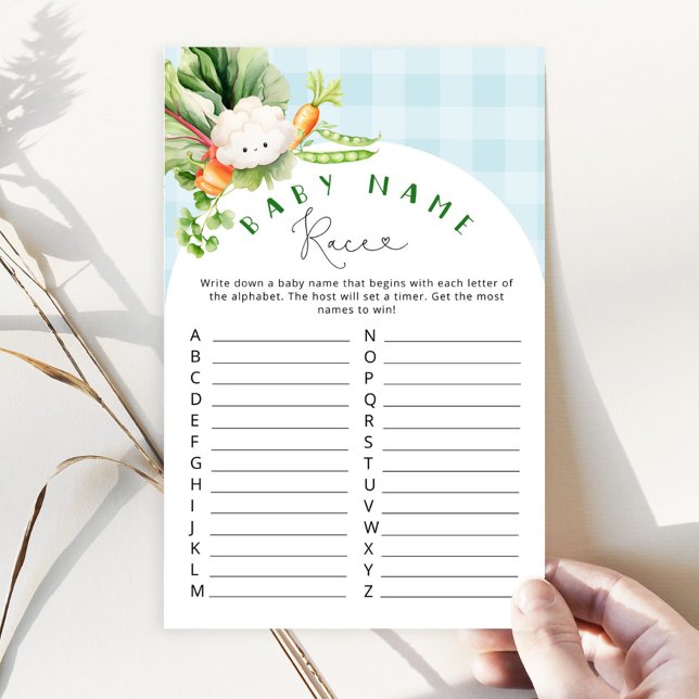 Lokaal geteelde boeren markt Baby naam ras spel (Creator heeft geüpload)