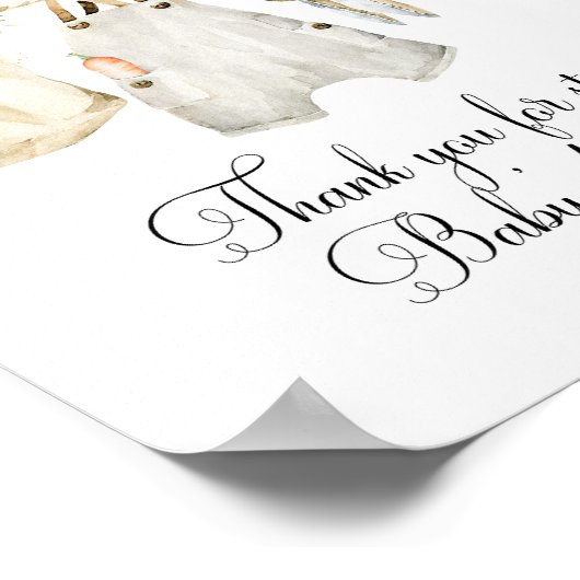 Lokaal geteelde boeren markt Baby shower boeken Poster (Hoek)