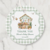 Lokaal geteelde boeren markt Baby shower Dank u Bedankjes Labels (Voorkant)