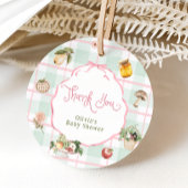 Lokaal geteelde boeren markt Baby shower Dank u Bedankjes Labels