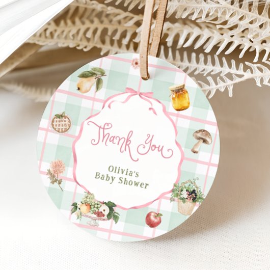 Lokaal geteelde boeren markt Baby shower Dank u Bedankjes Labels