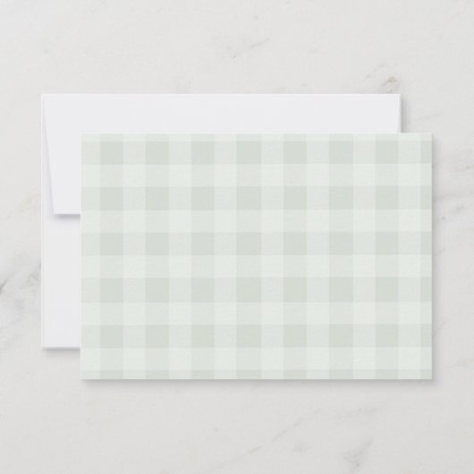 Lokaal geteelde Boeren markt baby shower dank u Bedankkaart (Achterkant)