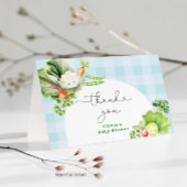 Lokaal geteelde Boeren markt baby shower dank u Bedankkaart