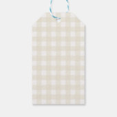 Lokaal geteelde boeren markt Baby shower gunst Cadeaulabel (Achterkant)