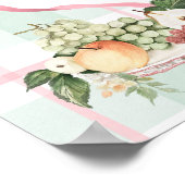 Lokaal geteelde boeren markt Baby shower welkom Poster (Hoek)