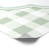 Lokaal geteelde boeren markt Baby shower welkom Poster (Hoek)