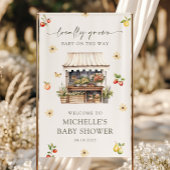 Lokaal geteelde boeren markt Baby shower welkom Spandoek