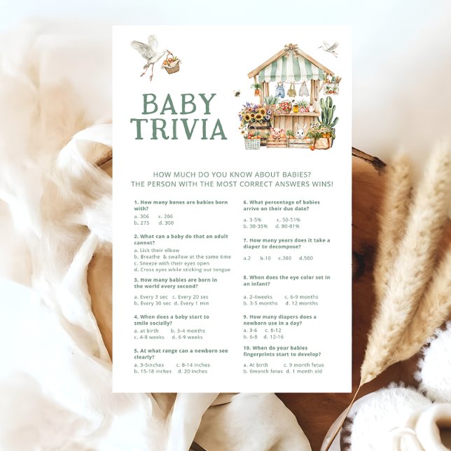 Lokaal geteelde boeren markt Baby Trivia spel (Creator heeft geüpload)