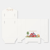 Lokaal geteelde boeren markt Barnyard Baby shower Bedankdoosjes (Ongevouwen)