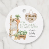 Lokaal geteelde boeren markt Boho Baby shower Bedankjes Labels (Voorkant)