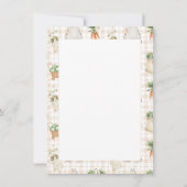 Lokaal geteelde boeren markt Boho Baby shower Bedankkaart (Achterkant)