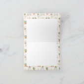 Lokaal geteelde boeren markt Boho Baby shower Bedankkaart (Binnen)