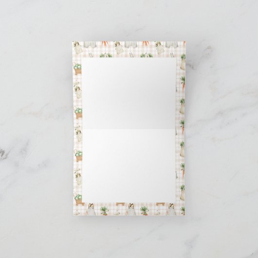 Lokaal geteelde boeren markt Boho Baby shower Bedankkaart (Binnen)