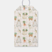 Lokaal geteelde boeren markt Boho Baby shower Cadeaulabel (Achterkant)