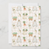 Lokaal geteelde boeren markt Boho Baby shower Kaart (Achterkant)