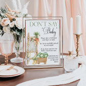 Lokaal geteelde boeren markt Boho Baby shower Poster