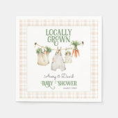 Lokaal geteelde boeren markt Boho Baby shower Servet (Voorkant)