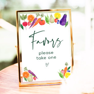 Lokaal geteelde boeren markt Douche gunsten teken Poster