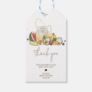 Lokaal geteelde boeren markt gunst tags cadeaulabel