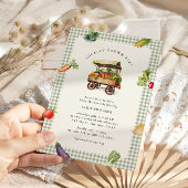 Lokaal geteelde boeren markt land Baby shower Kaart