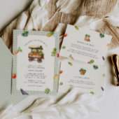 Lokaal geteelde boeren markt land Baby shower Kaart