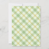 Lokaal geteelde boeren markt land Baby shower Kaart (Achterkant)