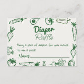 Lokaal geteelde boeren markt luier rafel informatiekaartje (Voorkant)