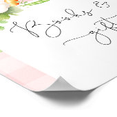 Lokaal geteelde boeren markt roze Boeken en gesche Poster (Hoek)