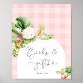 Lokaal geteelde boeren markt roze Boeken en gesche Poster (Voorkant)