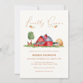 Lokaal geteelde boeren markt schuur Baby shower Kaart (Voorkant)