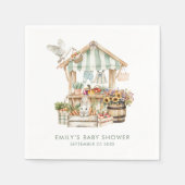 Lokaal geteelde boeren Marktnaam Baby shower Servet (Voorkant)