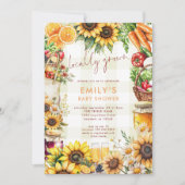 Lokaal geteelde boeren verkopen Baby shower Kaart (Voorkant)