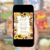 Lokaal geteelde boeren verkopen Baby shower Kaart