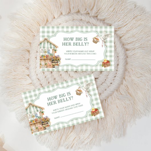 Lokaal geteelde boeren verkopen hoe groot haar bui informatiekaartje