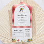 Lokaal Geteelde Boerenmarkt Baby Shower All In One Uitnodiging