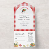 Lokaal Geteelde Boerenmarkt Baby Shower All In One Uitnodiging (Binnen)