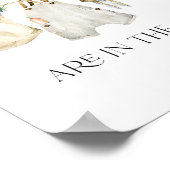 Lokaal geteelde boerenmarkt Baby shower gokspel Poster (Hoek)