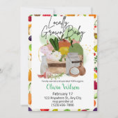 Lokaal Geteelde Boerenmarkt Baby Shower Kaart (Voorkant)
