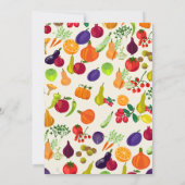 Lokaal Geteelde Boerenmarkt Baby Shower Kaart (Achterkant)