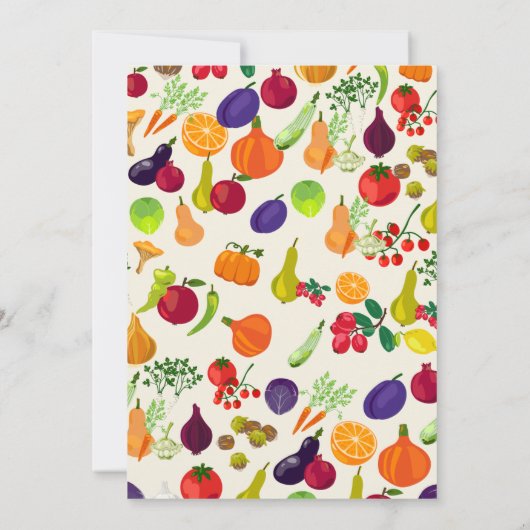 Lokaal Geteelde Boerenmarkt Baby Shower Kaart (Achterkant)