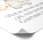 Lokaal geteelde boerenmarkt Baby shower Momosa Bar Poster (Hoek)