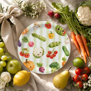 Lokaal Geteelde Boerenmarkt Baby Shower Papieren Bordje