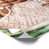 Lokaal geteelde boerenmarkt | BABY SHOWER Poster (Hoek)