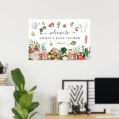 Lokaal geteelde boerenmarkt | BABY SHOWER Poster (Thuiskantoor)