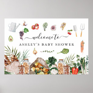Lokaal geteelde boerenmarkt   BABY SHOWER Poster