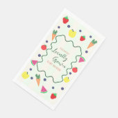 Lokaal geteelde boerenmarkt Baby shower servetten (Hoek)