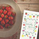 Lokaal geteelde boerenmarkt Baby shower servetten