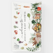 Lokaal geteelde boerenmarkt | BABY SHOWER Spandoek (Verticaal)