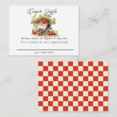 Lokaal geteelde Boerenmarkt Diapper Raffle Informatiekaartje (Voorkant / Achterkant)